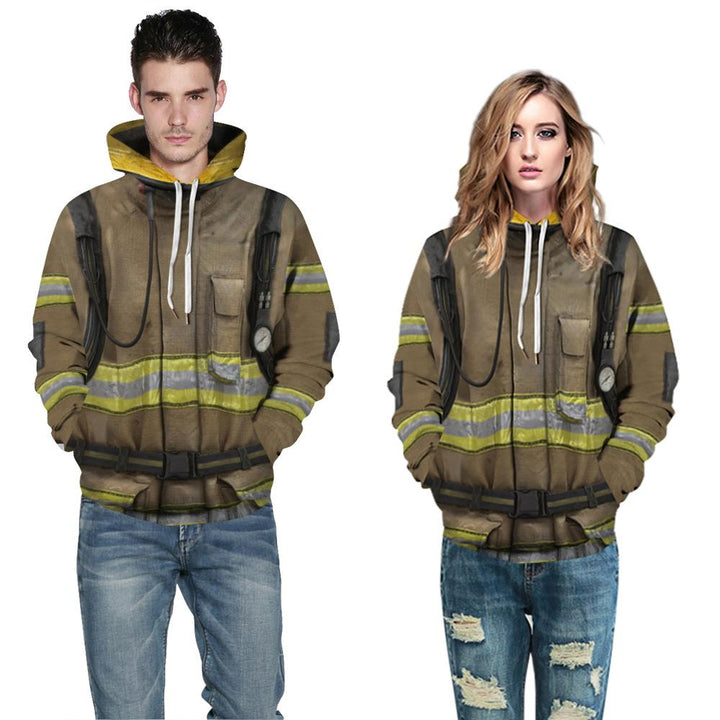 Fanshion " Fire-fighting Coat " 3d Printing Hoodie Cosplay Costume - mihoodie