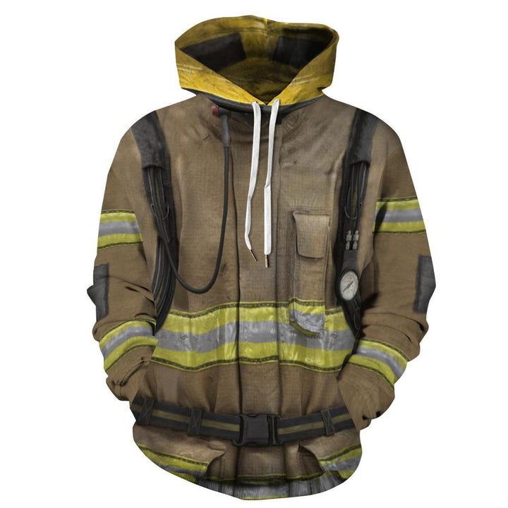 Fanshion " Fire-fighting Coat " 3d Printing Hoodie Cosplay Costume - mihoodie