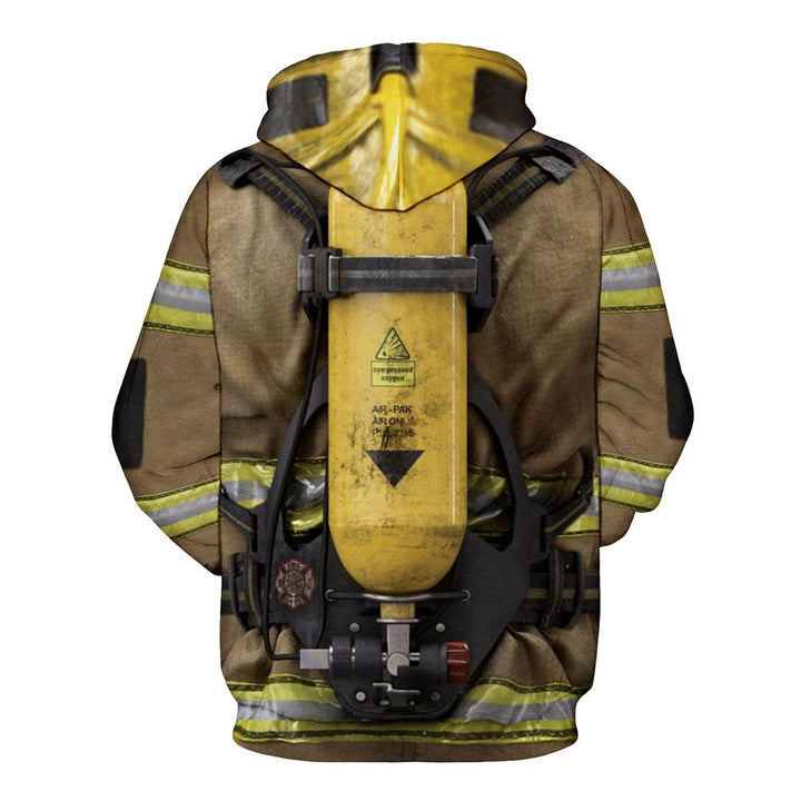 Fanshion " Fire-fighting Coat " 3d Printing Hoodie Cosplay Costume - mihoodie