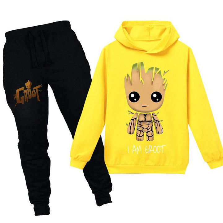 Kids I am Groot hooded shirt and pants 2pcs - mihoodie