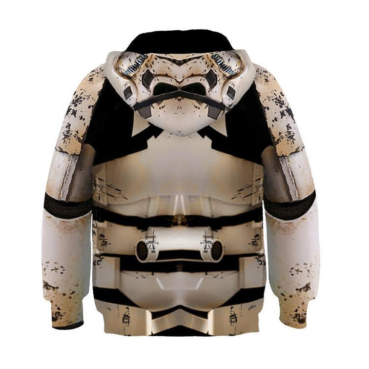 Kids Mandalorian Stormtrooper Cosplay  Hoodie Unisex Sweatshirt - mihoodie