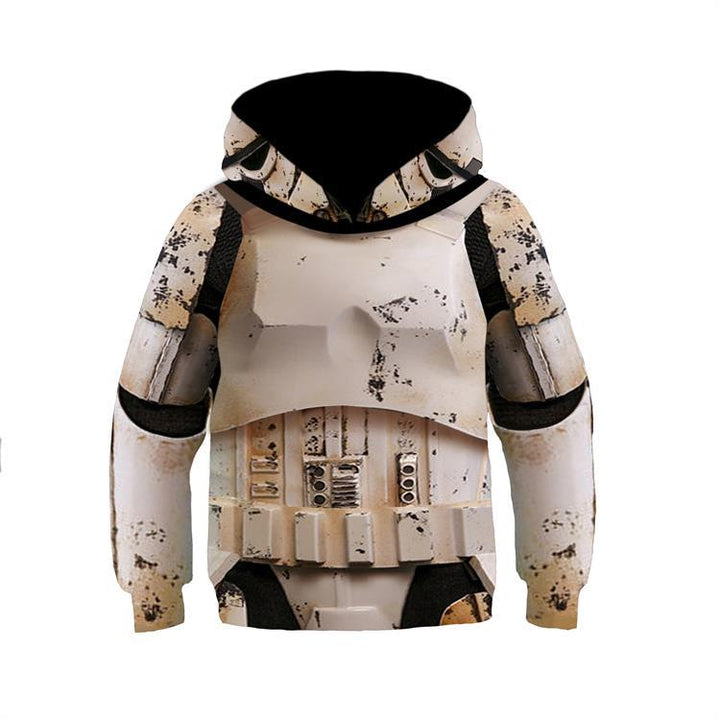 Kids Mandalorian Stormtrooper Cosplay  Hoodie Unisex Sweatshirt - mihoodie