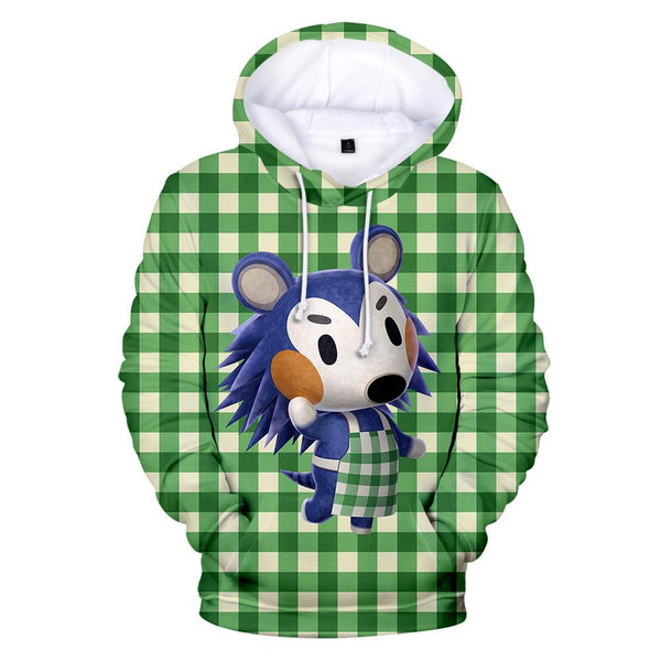 Animal Crossing  a blue hedgehog  Mabel  Hoodie - mihoodie