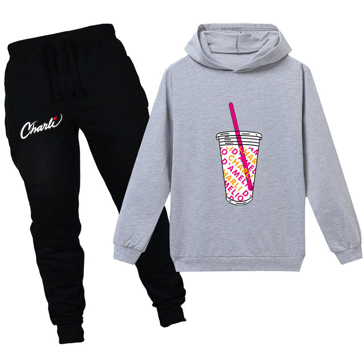 Kids charli d'amelio Drink cup shirt with pants - mihoodie