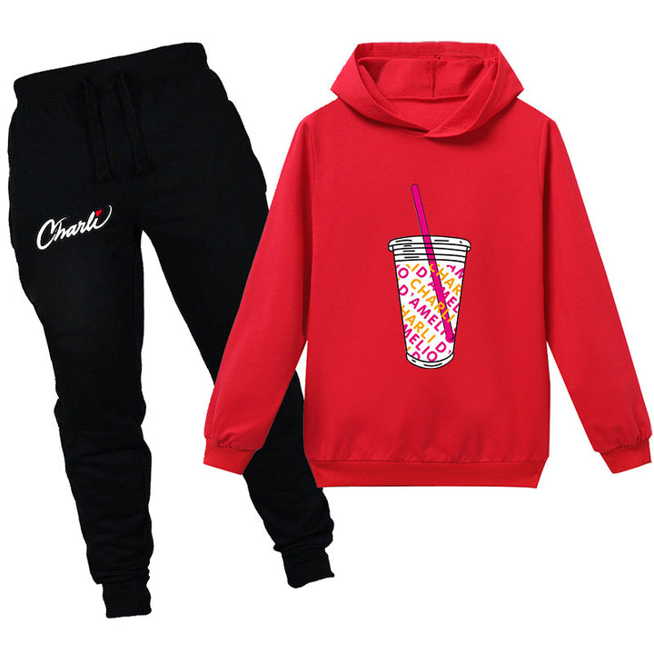 Kids charli d'amelio Drink cup shirt with pants - mihoodie