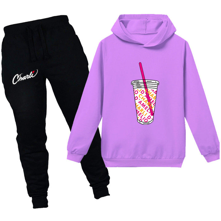 Kids charli d'amelio Drink cup shirt with pants - mihoodie