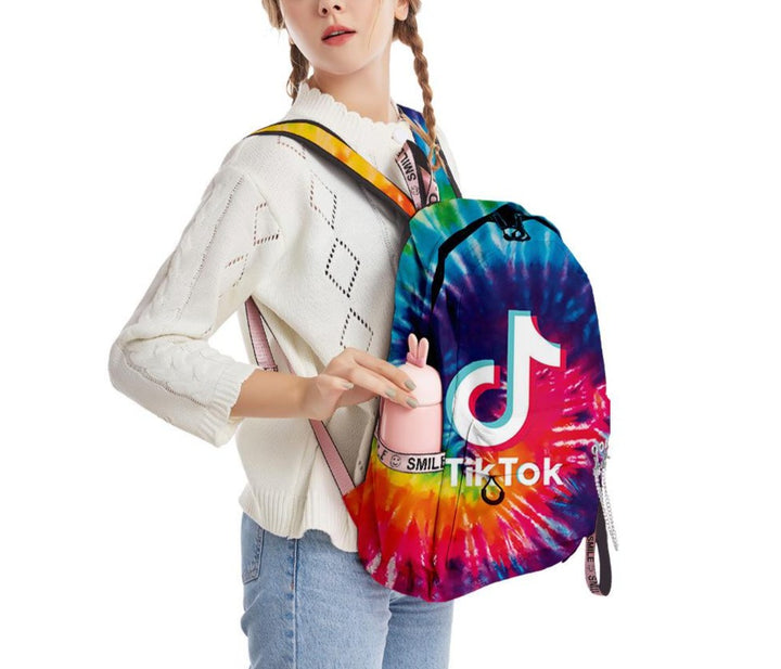 Tik TOK 3D Full Printed Backpack - mihoodie