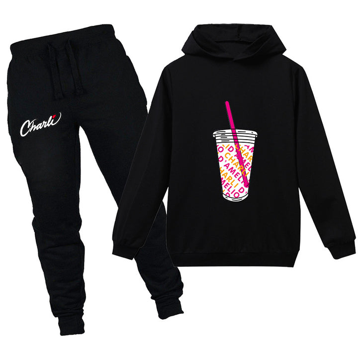 Kids charli d'amelio Drink cup shirt with pants - mihoodie