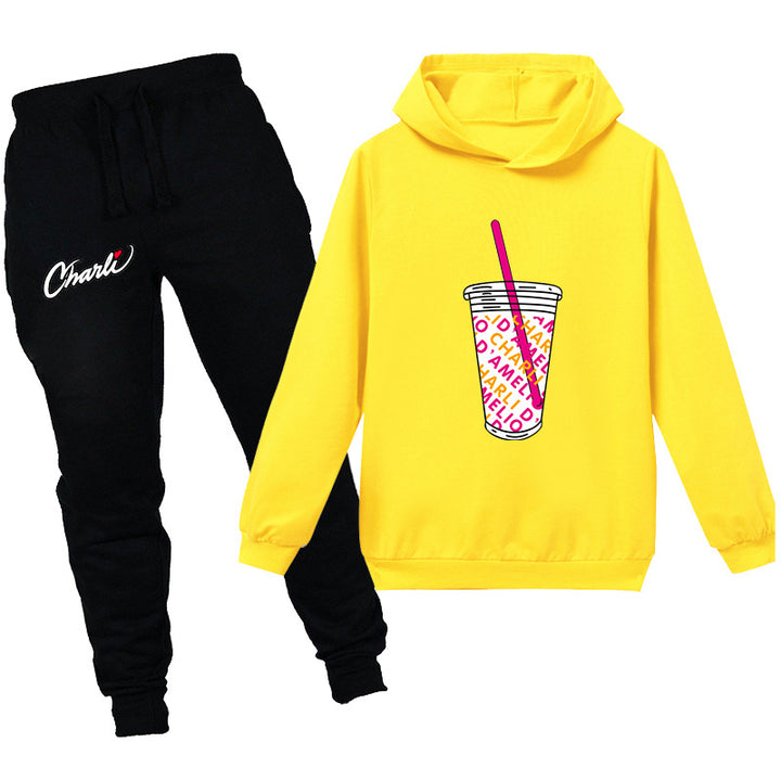 Kids charli d'amelio Drink cup shirt with pants - mihoodie