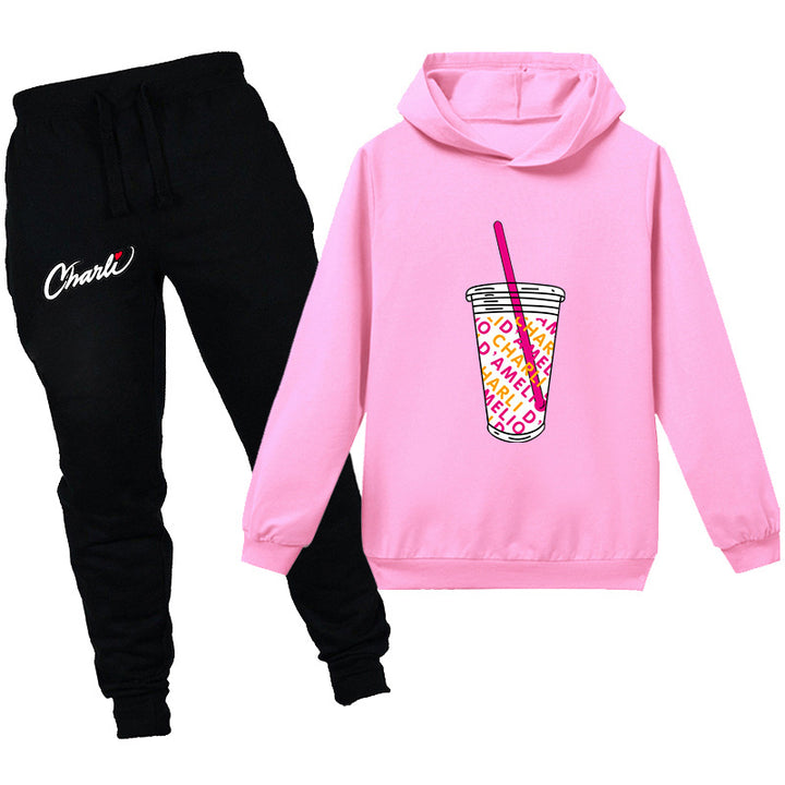 Kids charli d'amelio Drink cup shirt with pants - mihoodie