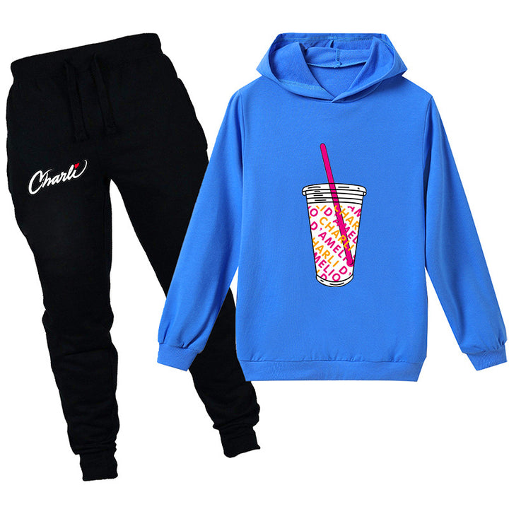 Kids charli d'amelio Drink cup shirt with pants - mihoodie