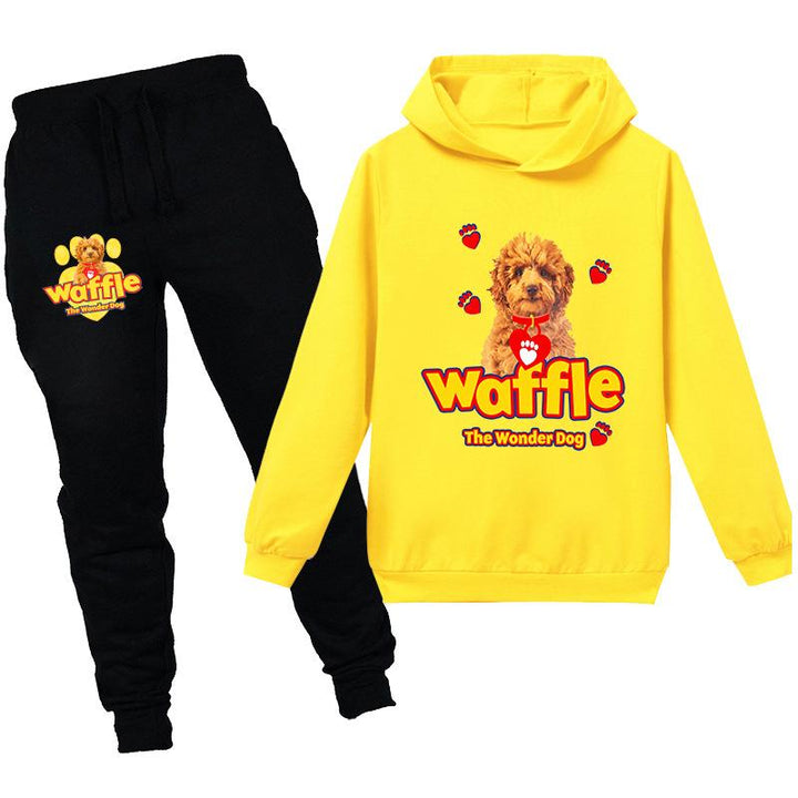 Kids Waffle The Wonder Dog  Casual Hoodie Tracksuit Sportwear - mihoodie