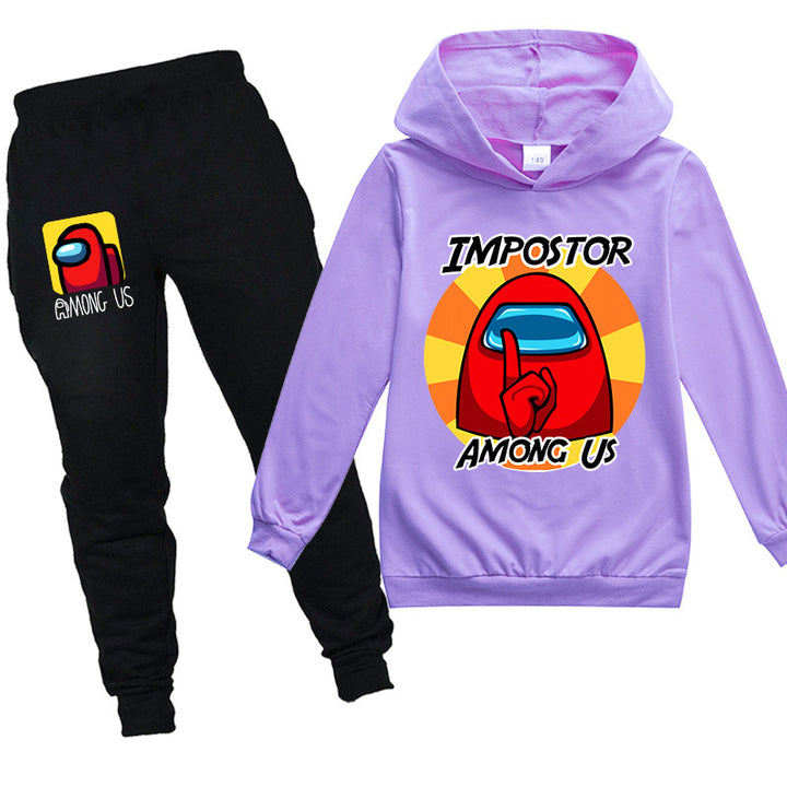 Kids Among Us Impostor  Hoodie and Pants 2pcs - mihoodie