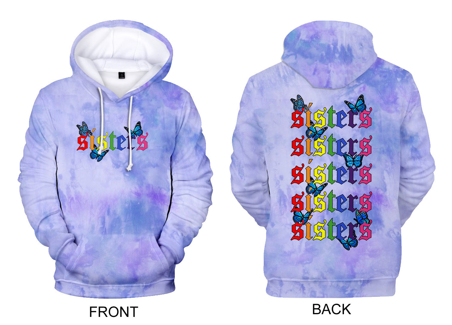 Tie dye outlet hoodie james charles