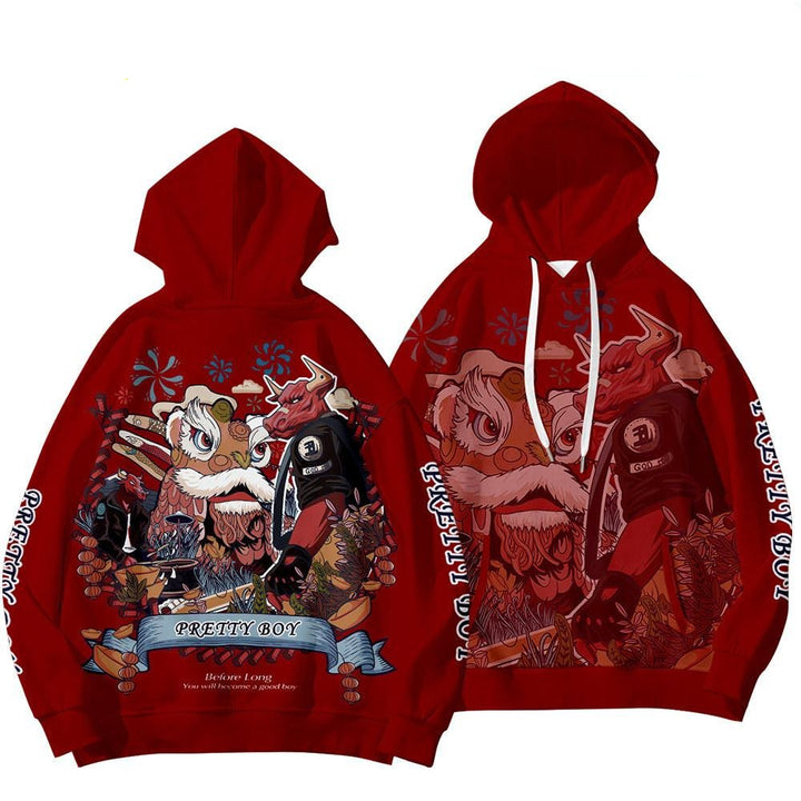 2021 Chinese New Year Niu  Nian 3D Cool Hoodie - mihoodie