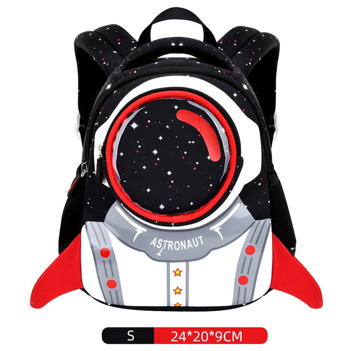 Jsvery 2022 New 3D Rocket Kids Backpack Anti-lost Astronauts School bags Waterproof Cartoon Girls Backpack Mochila Infantil - mihoodie