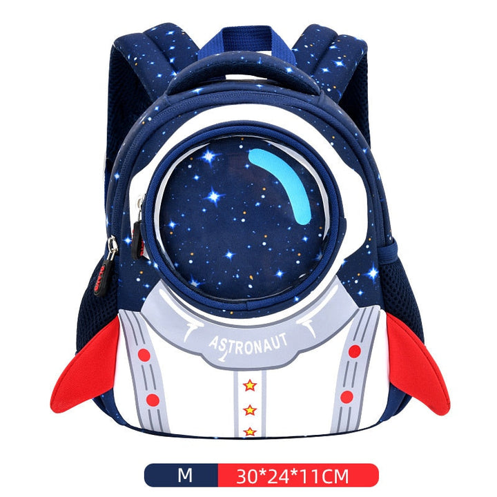 Jsvery 2022 New 3D Rocket Kids Backpack Anti-lost Astronauts School bags Waterproof Cartoon Girls Backpack Mochila Infantil - mihoodie
