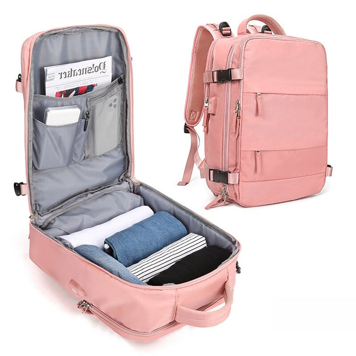 Jsvery New Outdoor Luggage Bag Travel Backpack High Quality Men Women Laptop Backpacks Multifunction School Bags Male Mochila Femenina - mihoodie