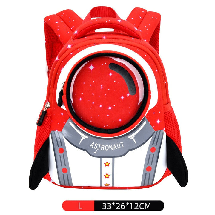 Jsvery 2022 New 3D Rocket Kids Backpack Anti-lost Astronauts School bags Waterproof Cartoon Girls Backpack Mochila Infantil - mihoodie