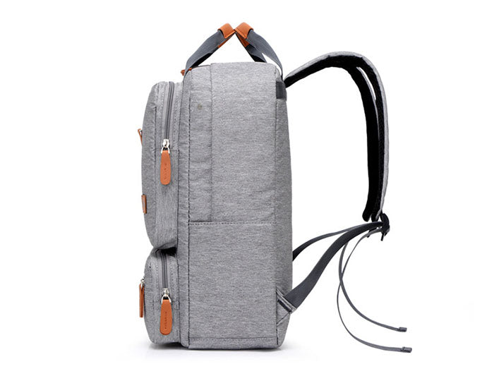 Jsvery Casual Business Men Computer Backpack Light 15 inch Laptop Bag 2022 Waterproof Oxford cloth Lady Anti-theft Travel Backpack Gray - mihoodie