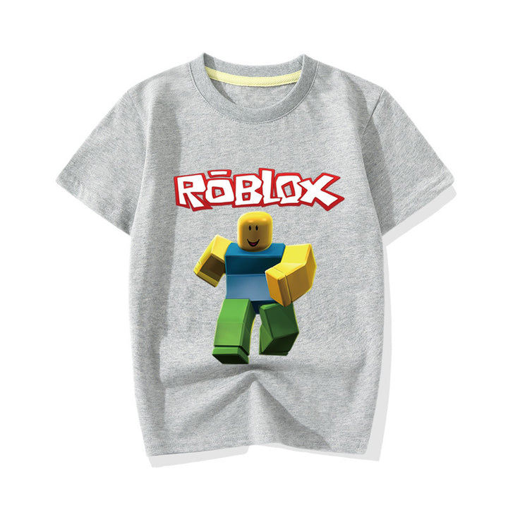 Kids Roblox Noob Casual Cotton T-shirt - mihoodie