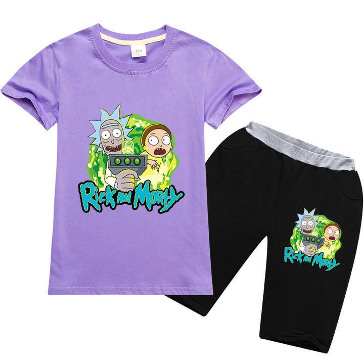 Kids Rick and Morty T-shirt and shorts - mihoodie