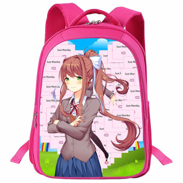 Doki Doki Literature Club Backpack Girls　Schoolbag - mihoodie
