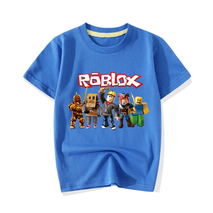 Kids Roblox Casual Cotton T-shirt - mihoodie