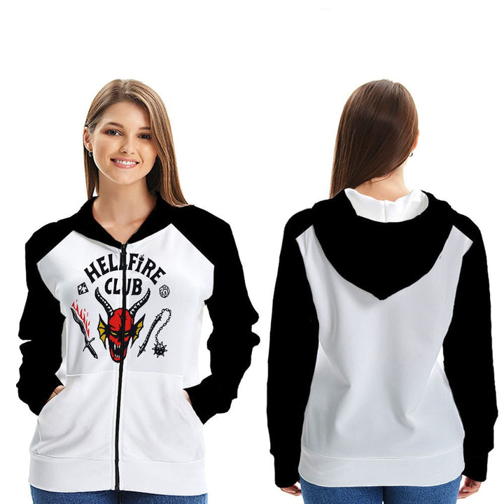 Hellfire Club 3D Zip Up Hoodie - nfgoods