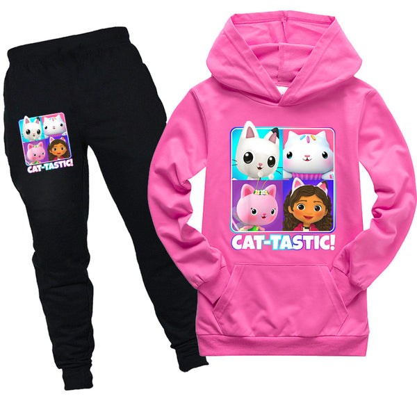 kids cat-tastic Hooded Shirt and Pants - mihoodie