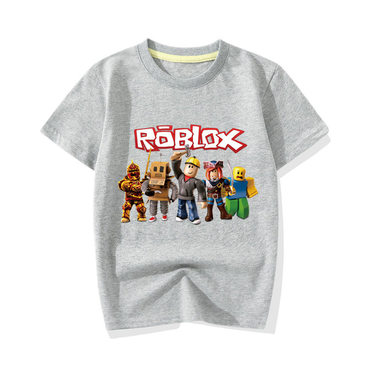 Kids Roblox Casual Cotton T-shirt - mihoodie