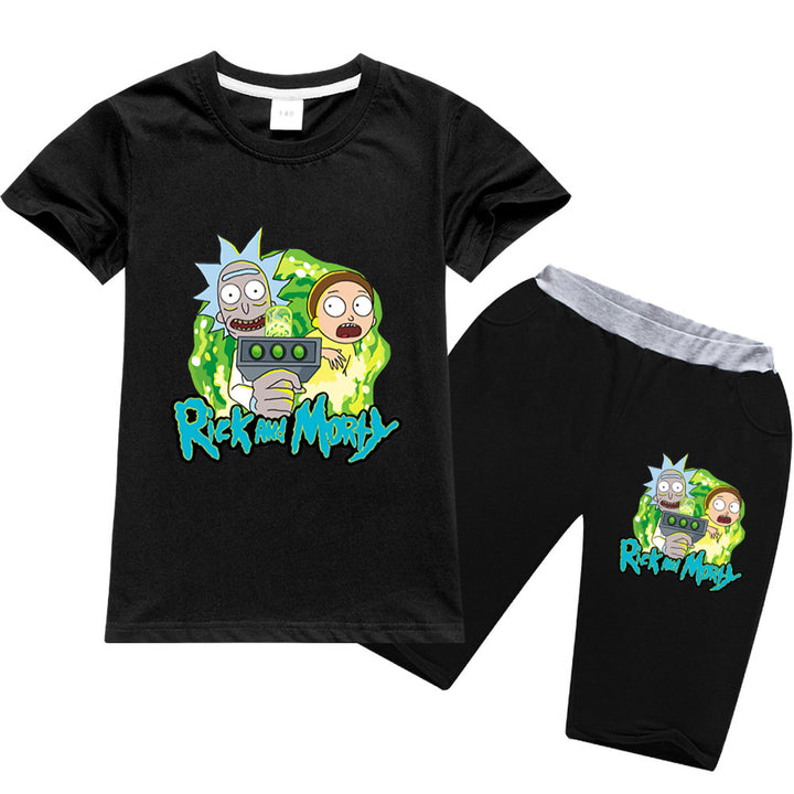 Kids Rick and Morty T-shirt and shorts - mihoodie