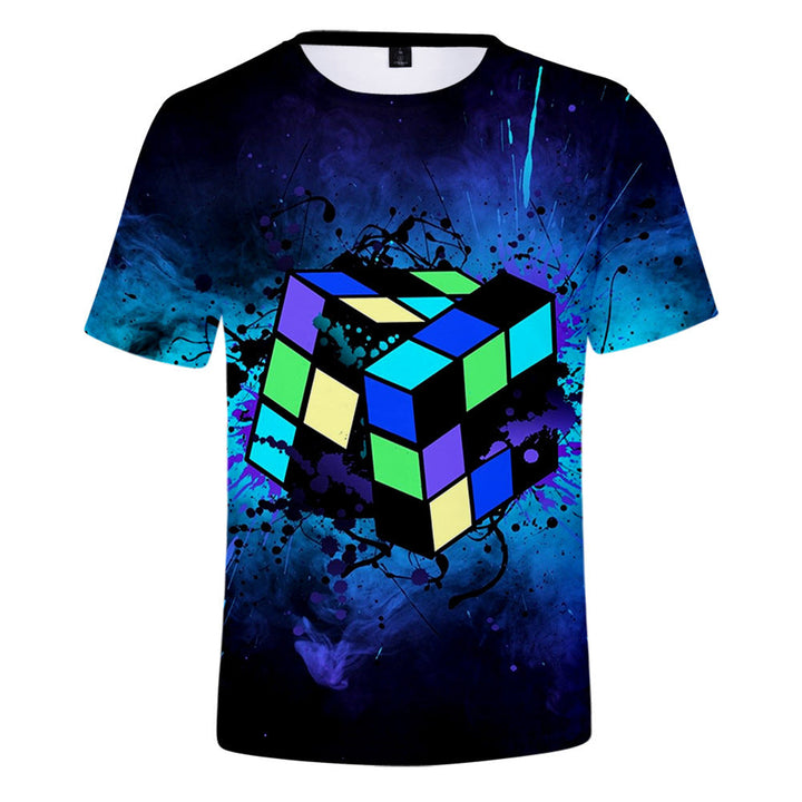 New Cartoon Rubik's Cube T-shirt - mihoodie