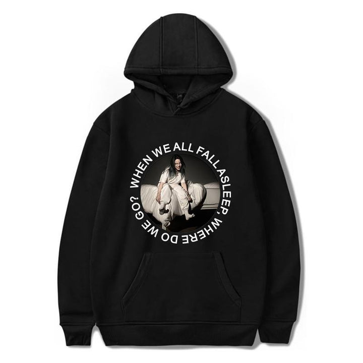 Billie Eilish Long Sleeve Hooded Sweatshirts - mihoodie